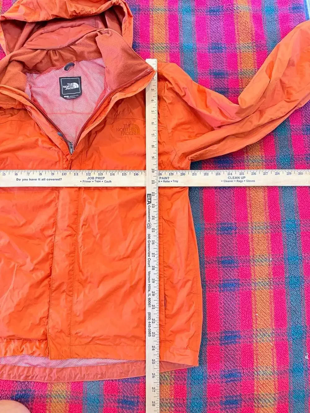 The North Face HyVent Men's Orange Hooded Rain Jacket